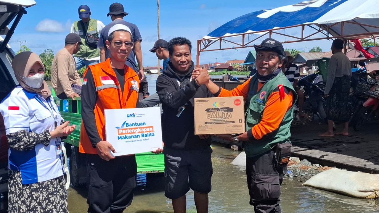 Woman holding donation box